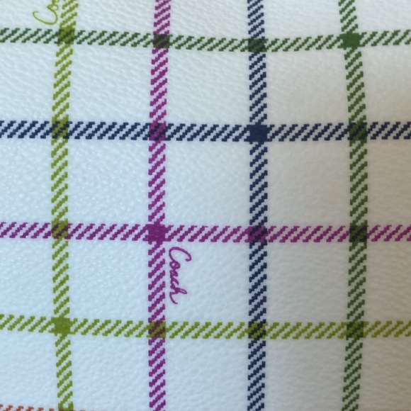 BNWT Tat Top Pink Handle Crossgrain Leather and Coated Canvas Coach Mini Bag - Picture 10 of 13